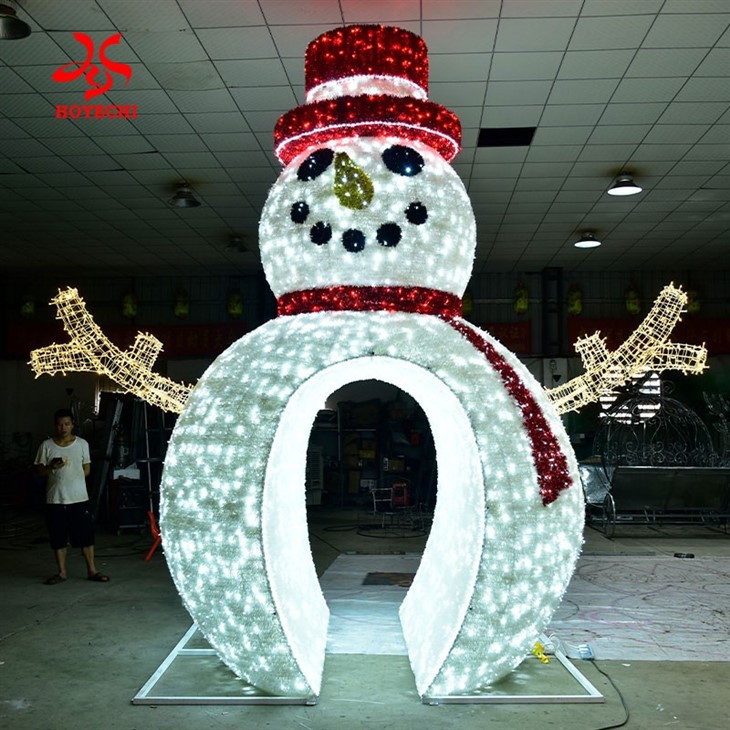 3D Snowman Illumination Ideal For Outdoor Christmas Holiday Displays