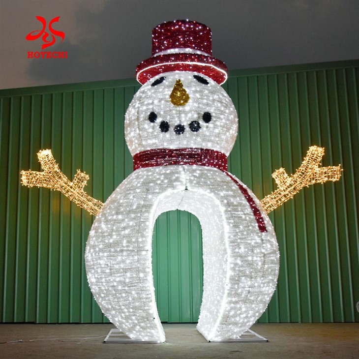 3D Snowman Illumination Ideal For Outdoor Christmas Holiday Displays